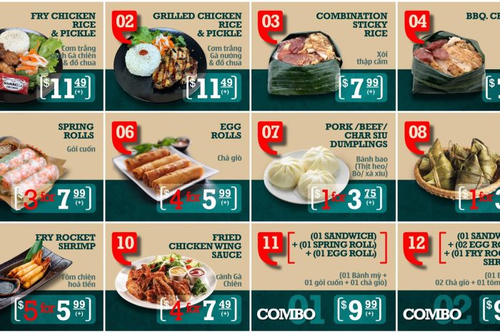 Saigon Sandwiches Menu 01